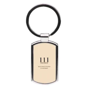 111 - Angel Numbers Luxury Keyring