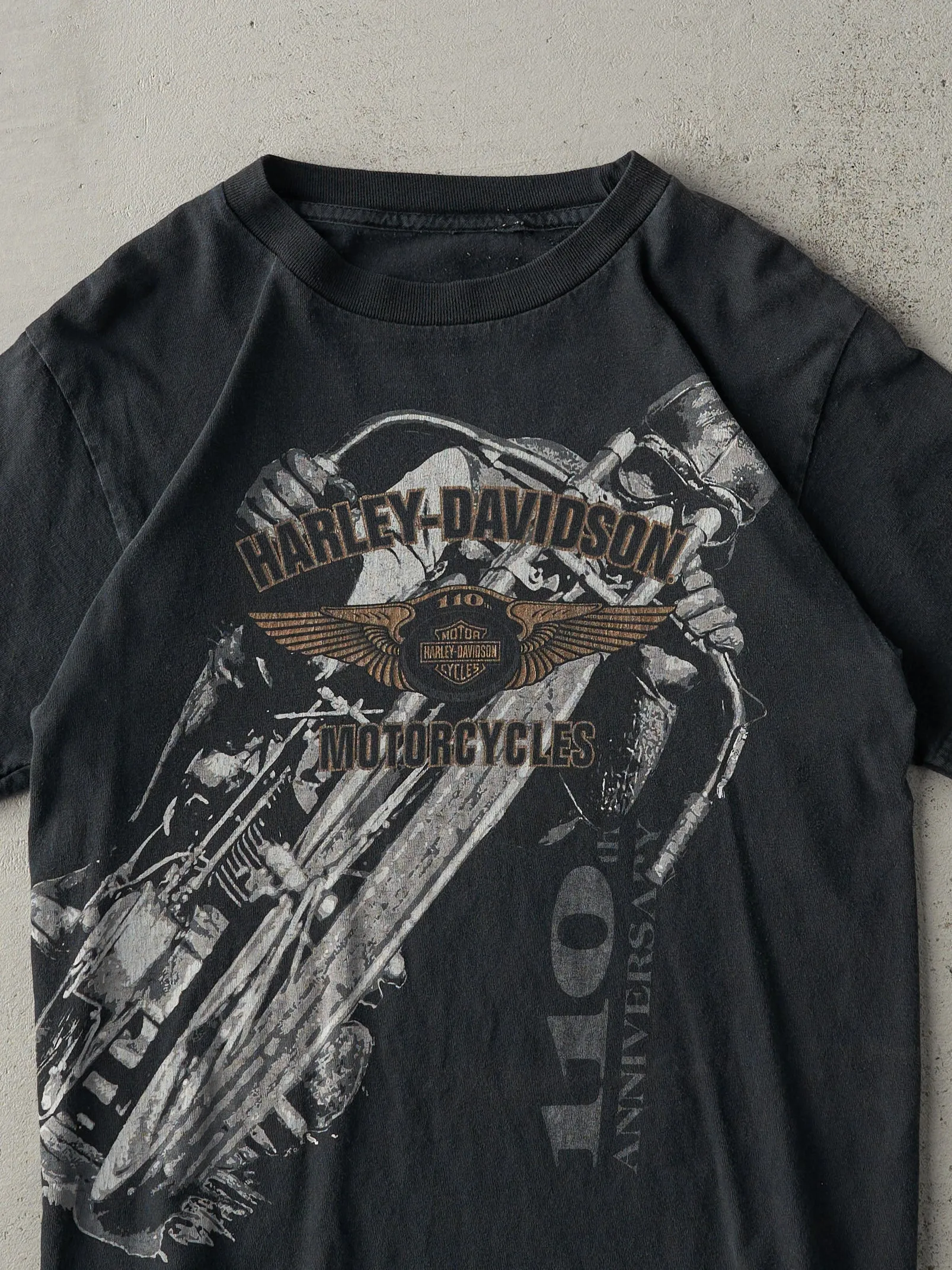 13' Faded Black Laval, Quebec Harley Davidson Tee (XS/S)