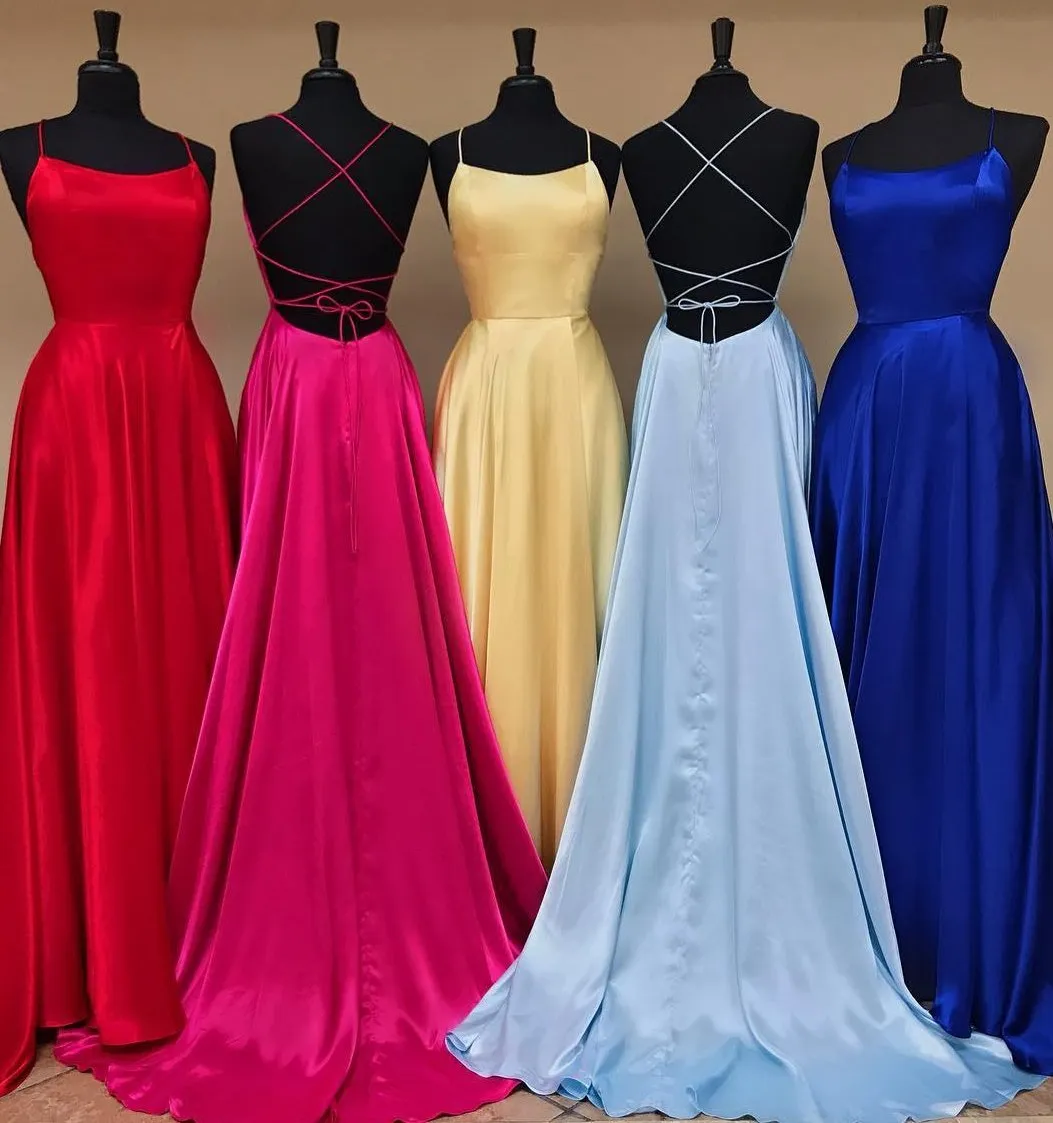 2023 Simple Long Prom Dresses with Slit Fashion Formal Dress BP825