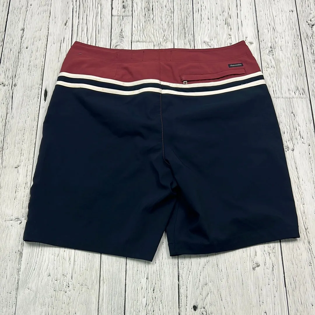 Abercrombie&Fitch red black patterned swim shorts - His 31