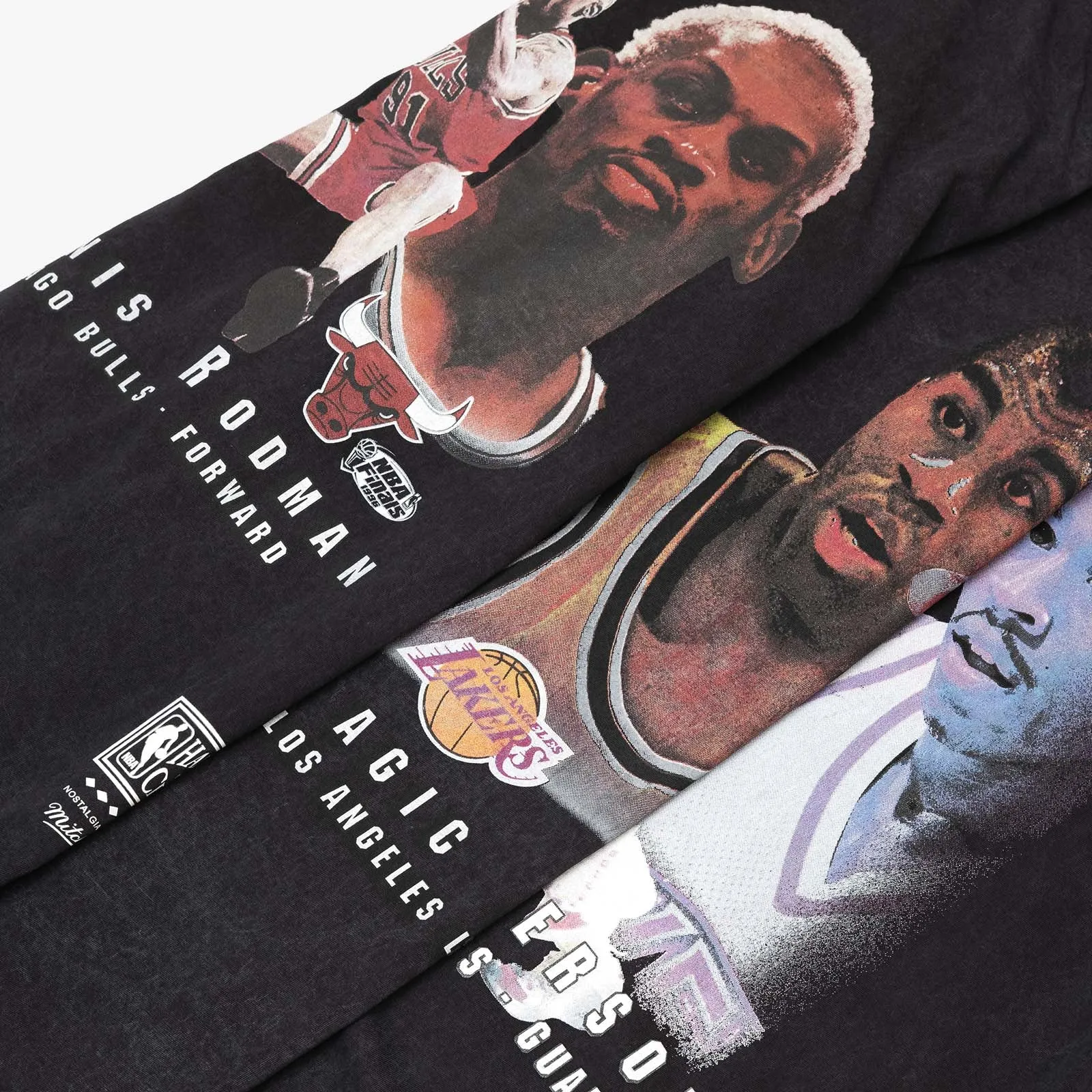 Allen Iverson Philadelphia 76ers Vintage Trading Cards Tee - Faded Black