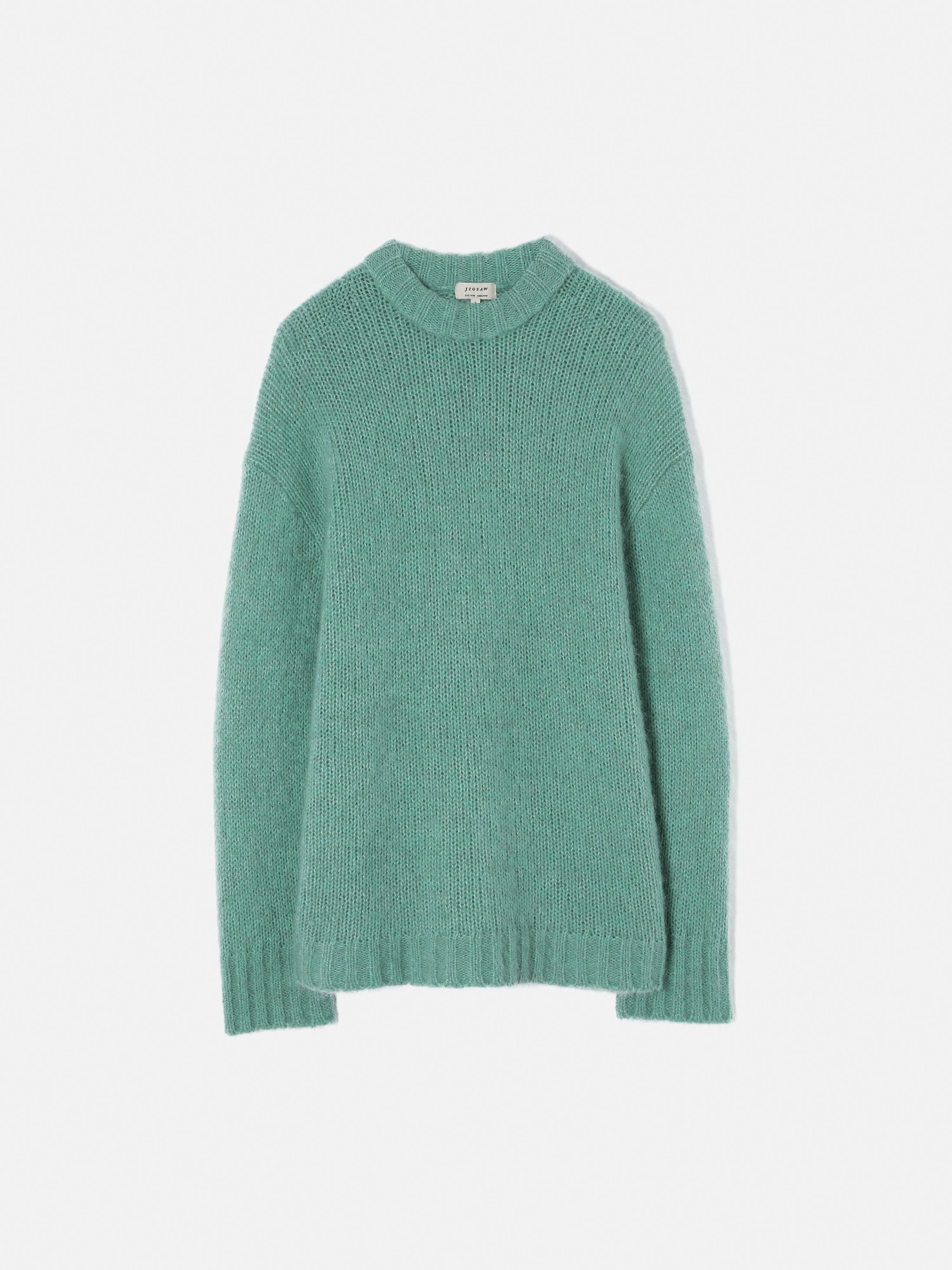 Alpaca Blend Oversized Jumper | Blue