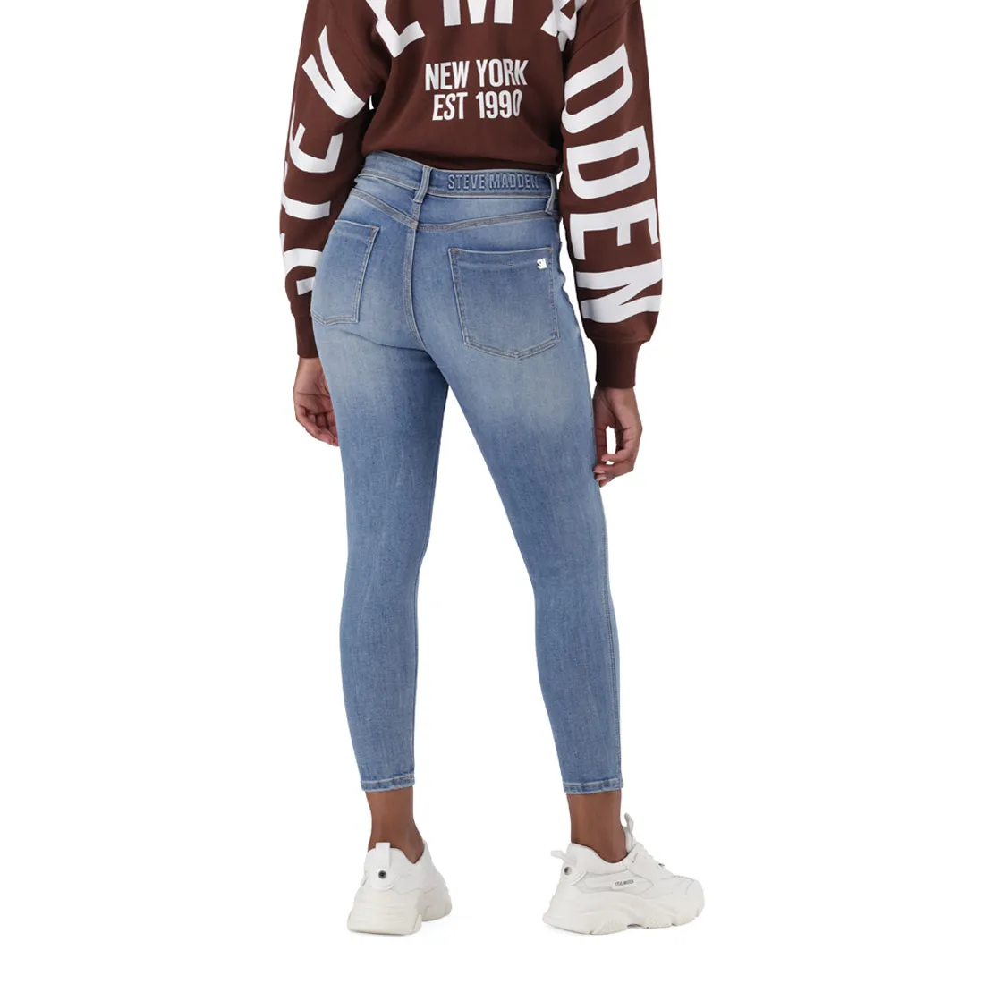 AMELIA BROWN CHOCOLATE OVERSIZED CREW NECK FLEECE SWEAT