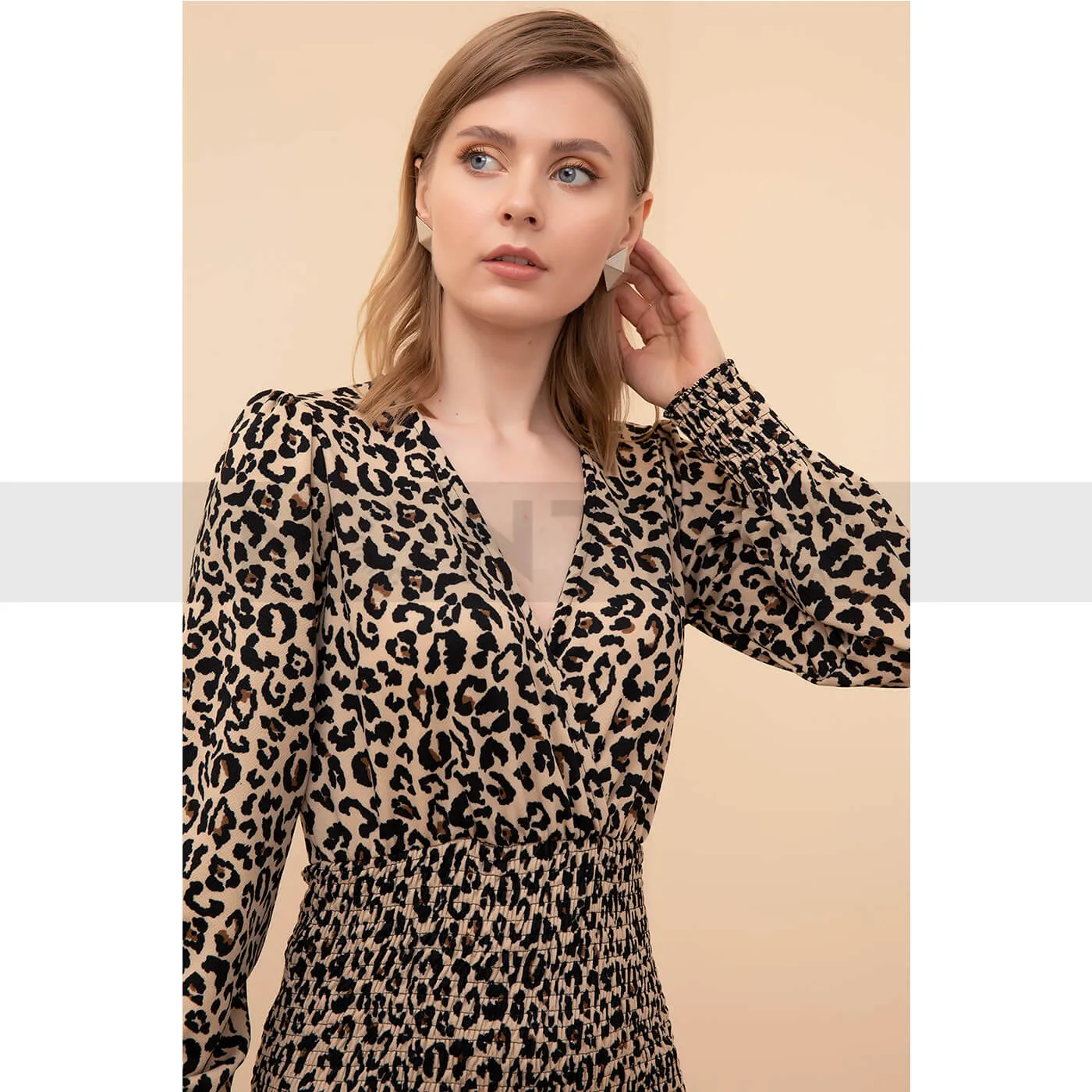 Animal Print Patterned Dress