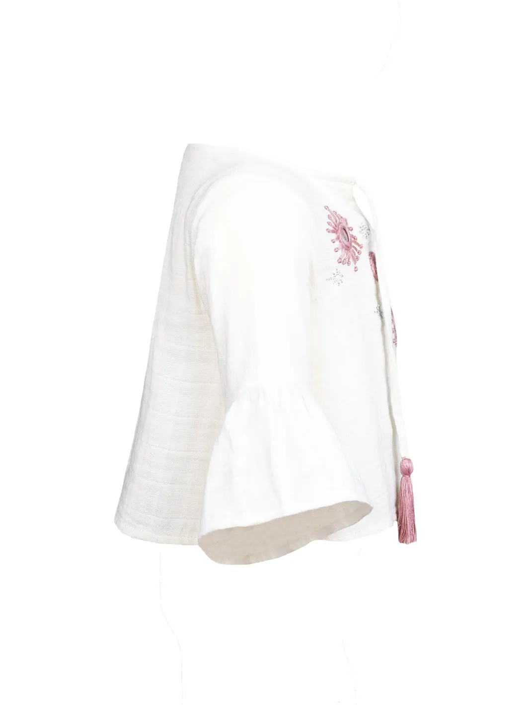 Arya Embroidered Top - Sand