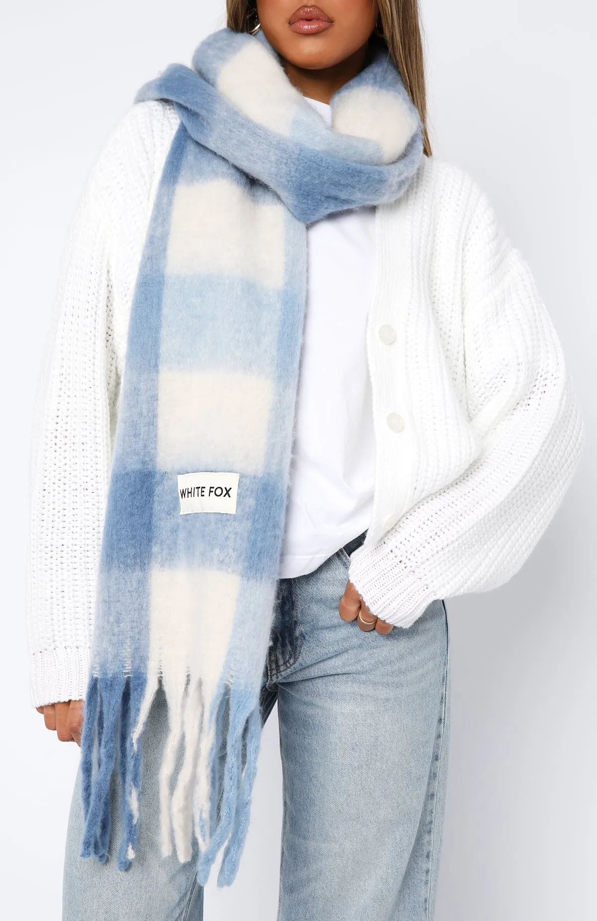 Aspen Oversized Scarf Baby Blue