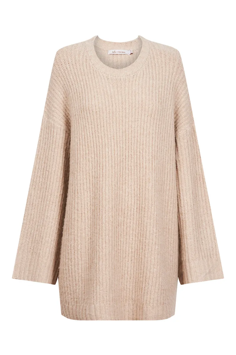 Avenue Oversized Jumper, Buff