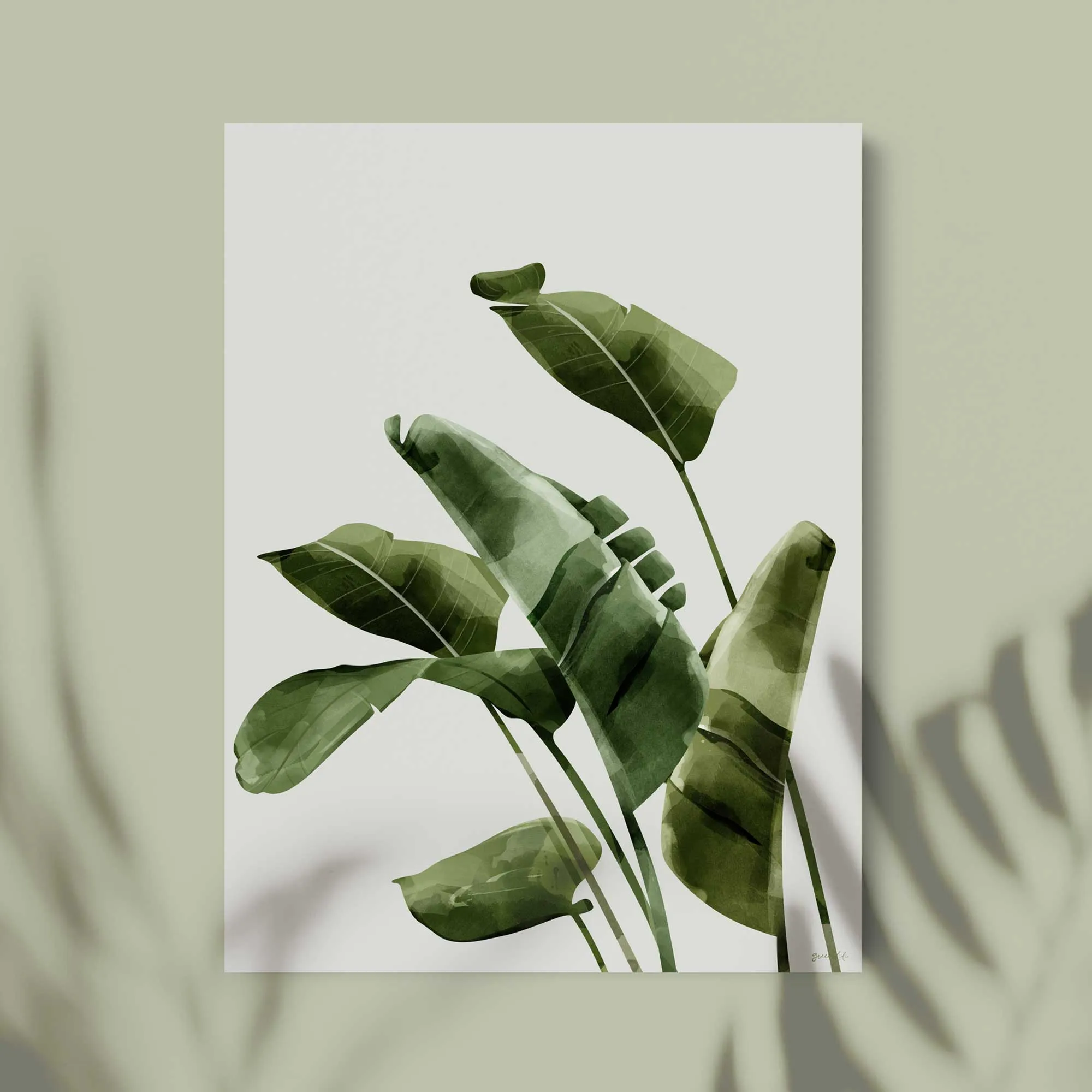 Banana Palms Art Print