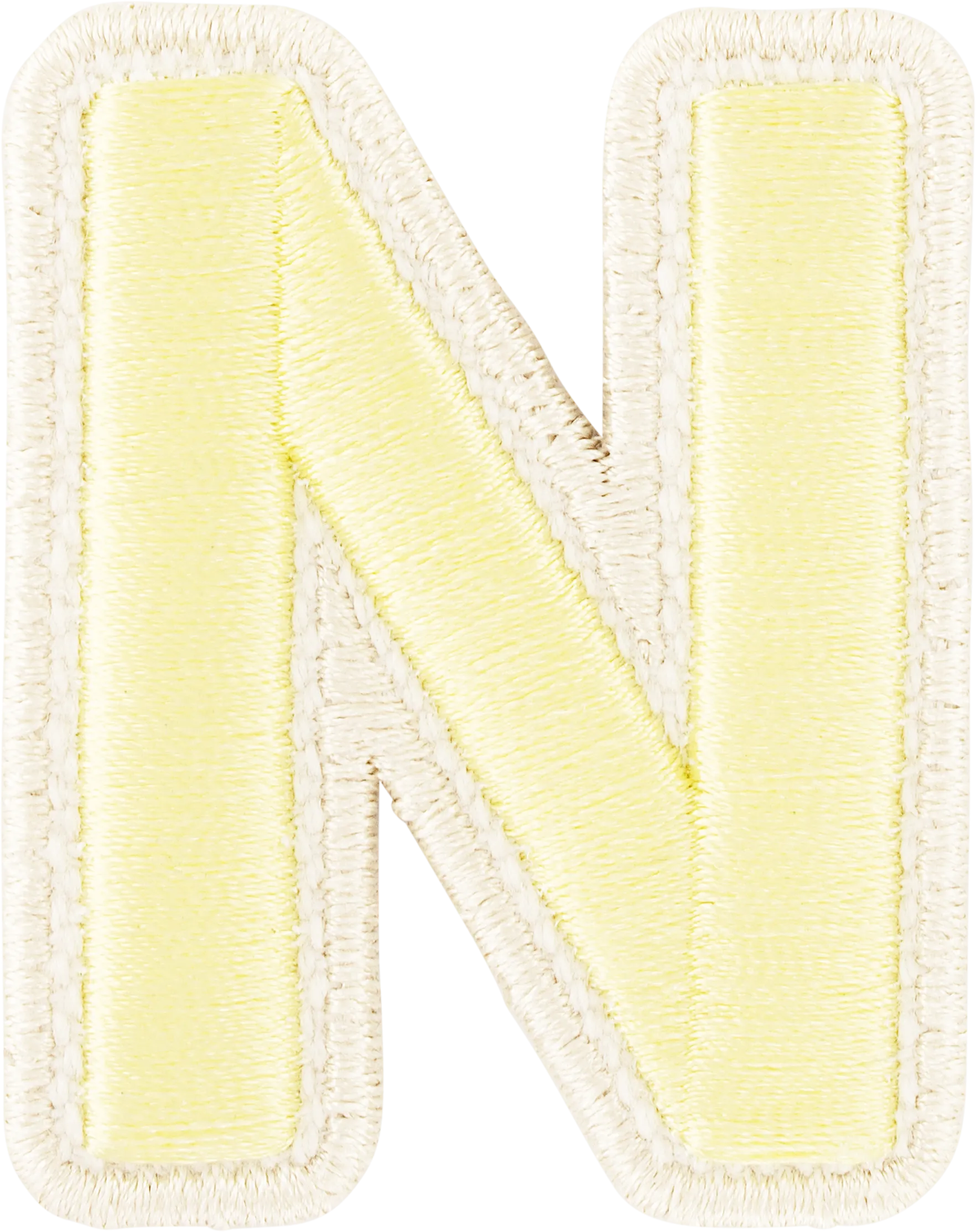 Banana Rolled Embroidery Letter Patch