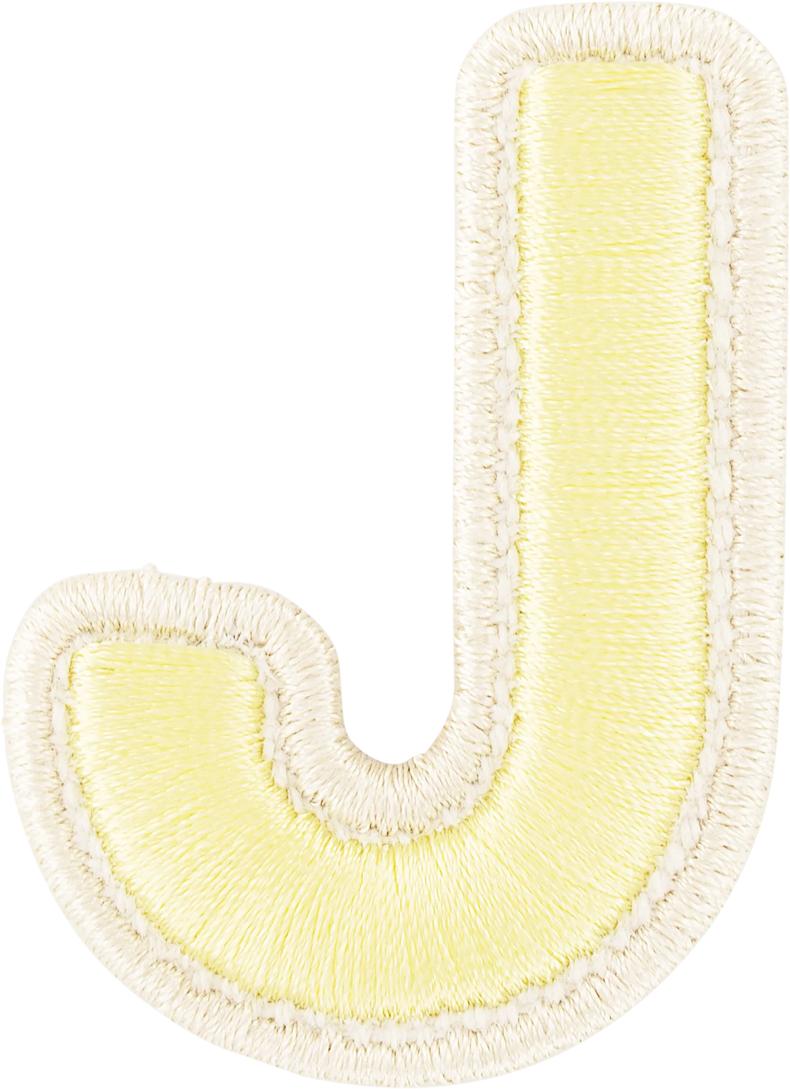 Banana Rolled Embroidery Letter Patch