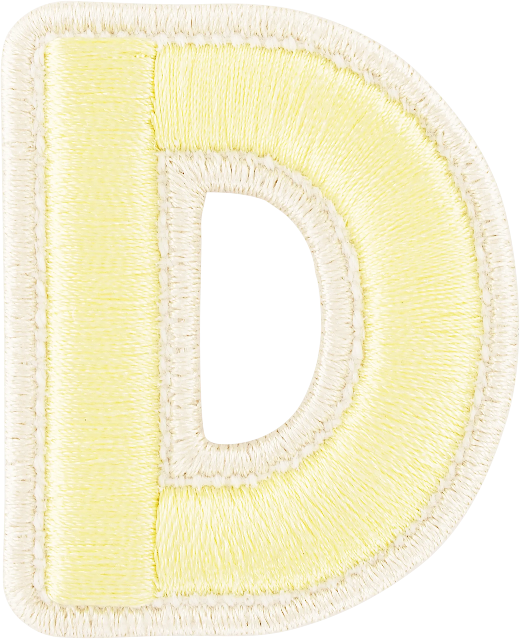 Banana Rolled Embroidery Letter Patch