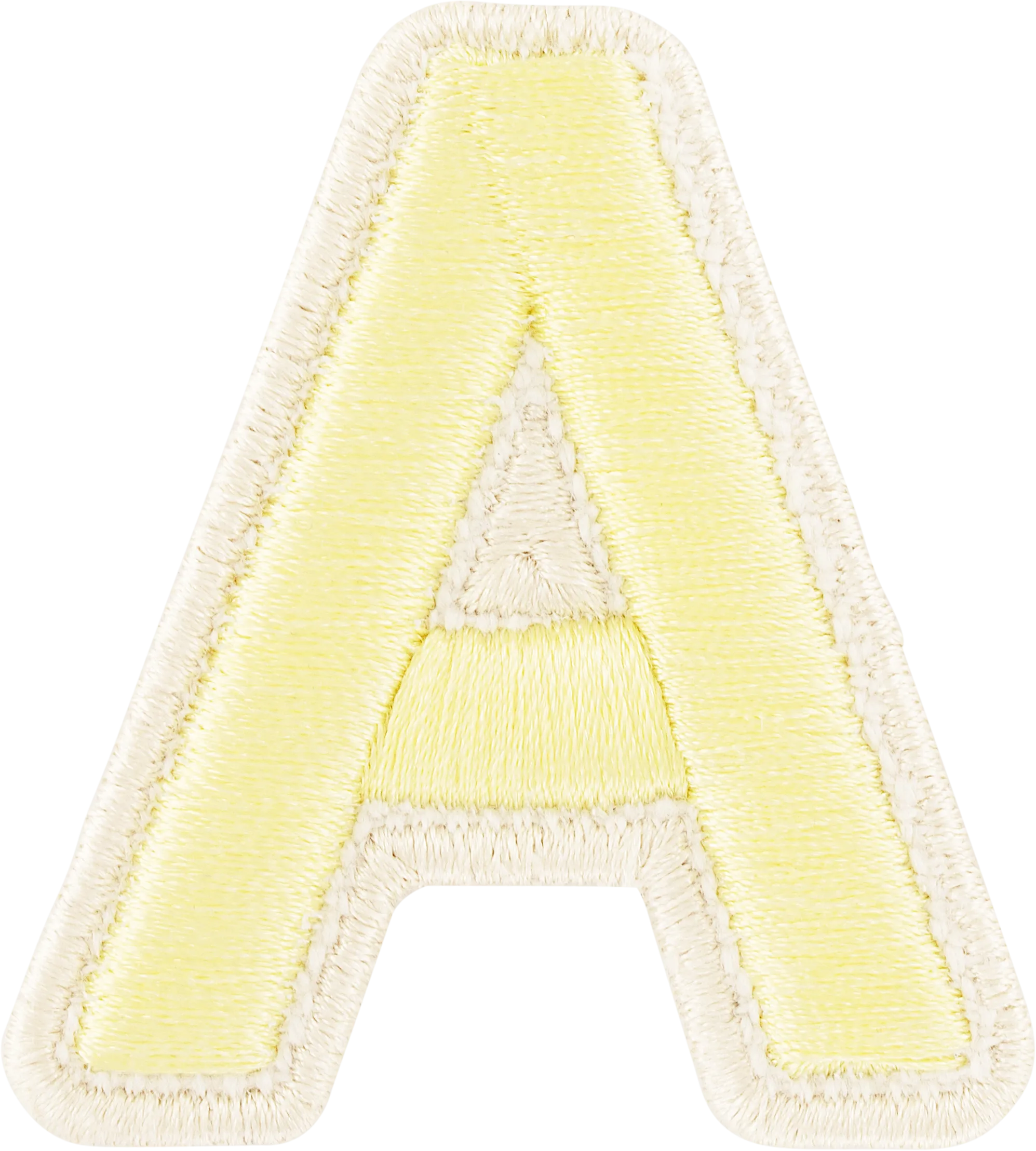 Banana Rolled Embroidery Letter Patch