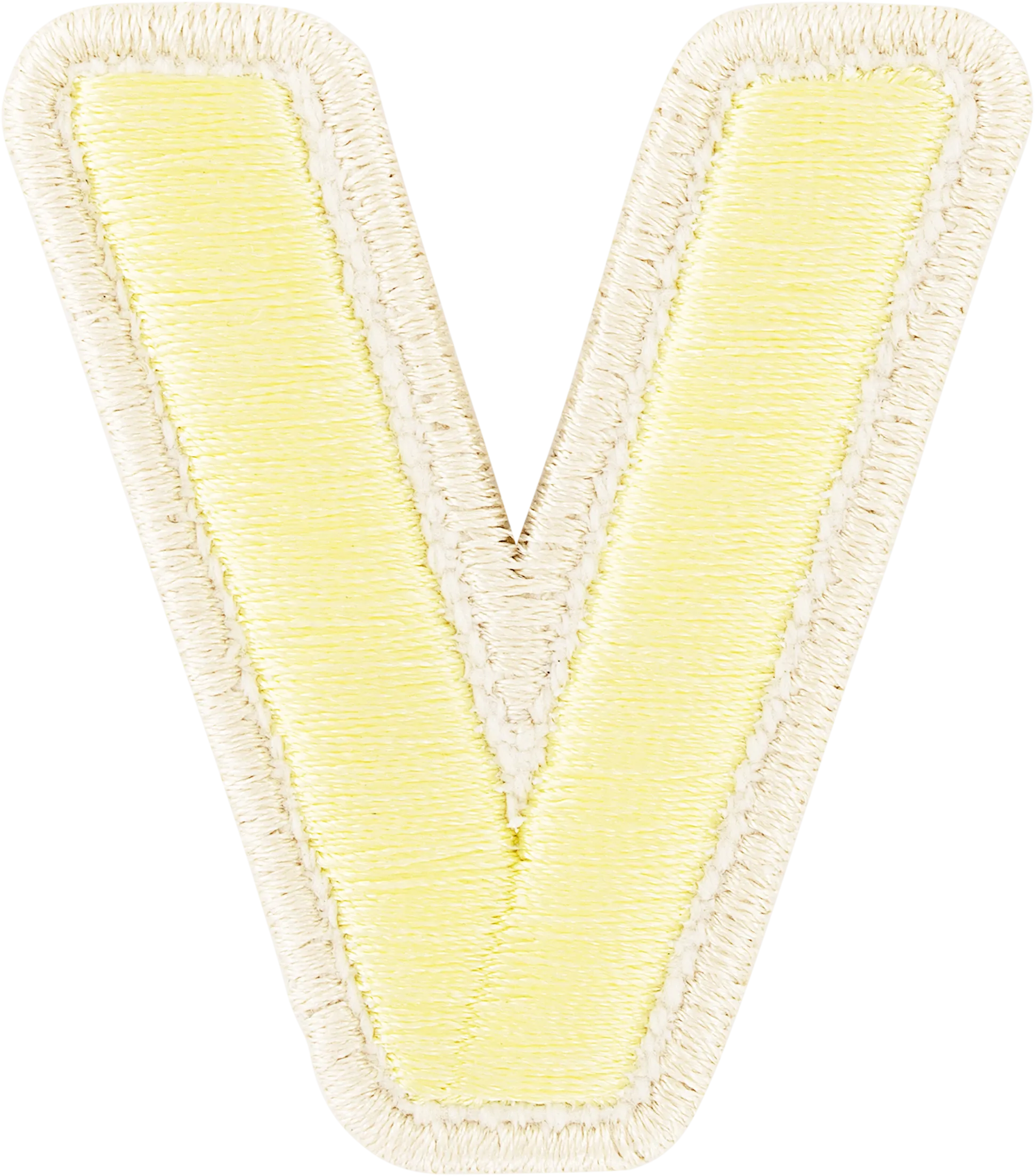 Banana Rolled Embroidery Letter Patch