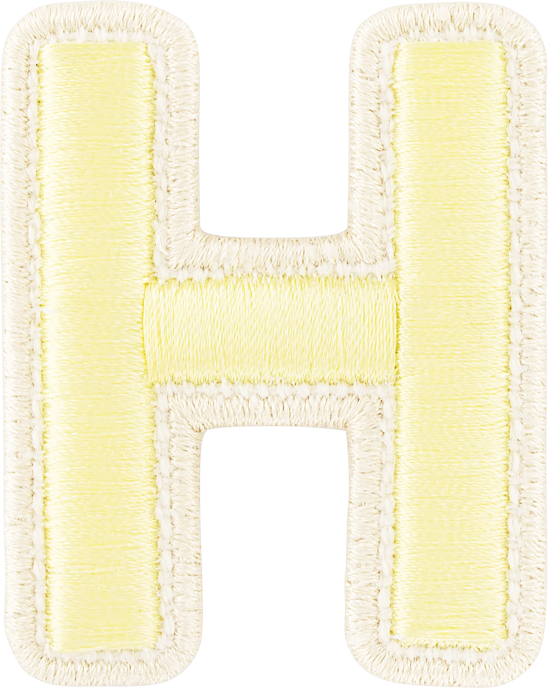 Banana Rolled Embroidery Letter Patch