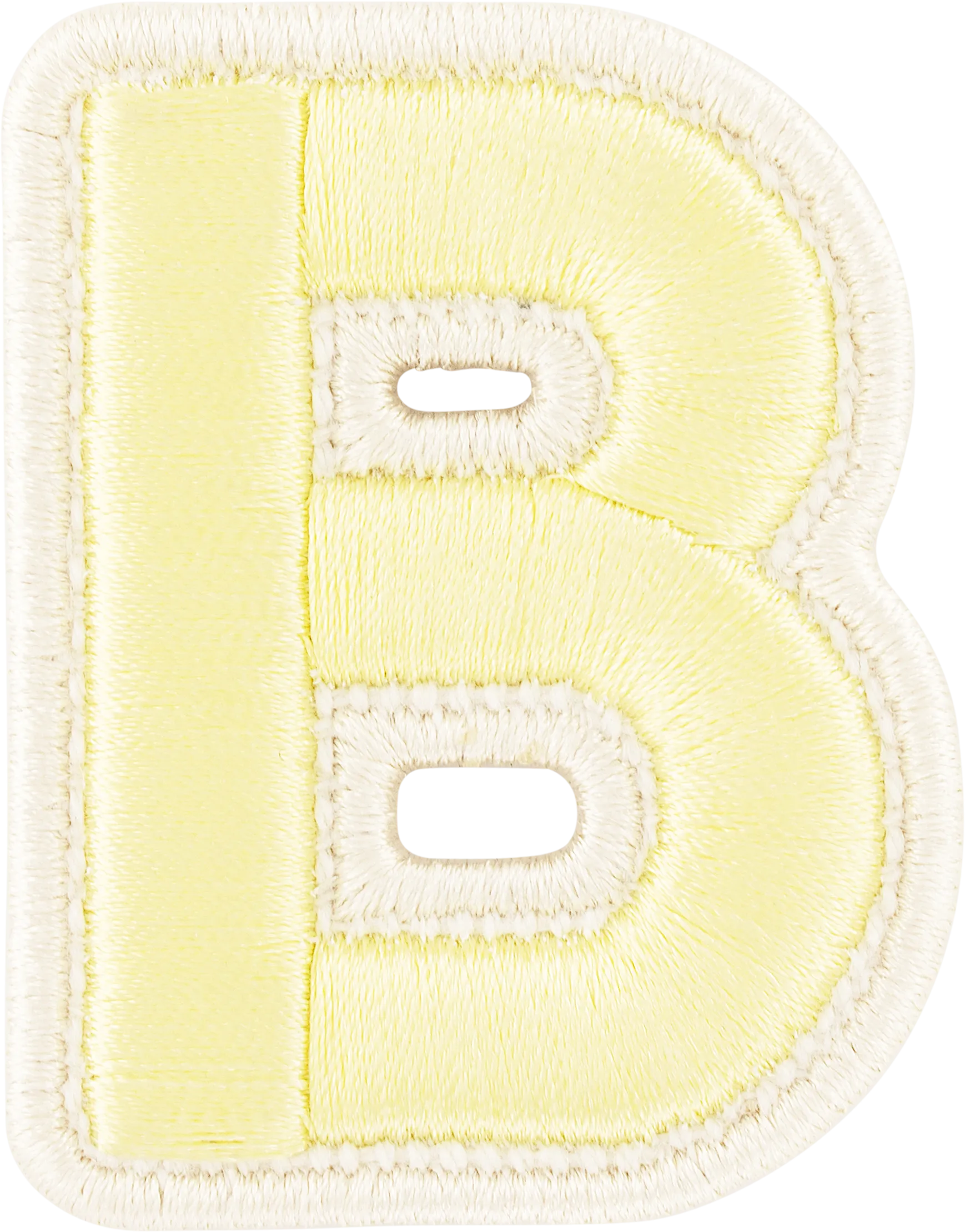 Banana Rolled Embroidery Letter Patch