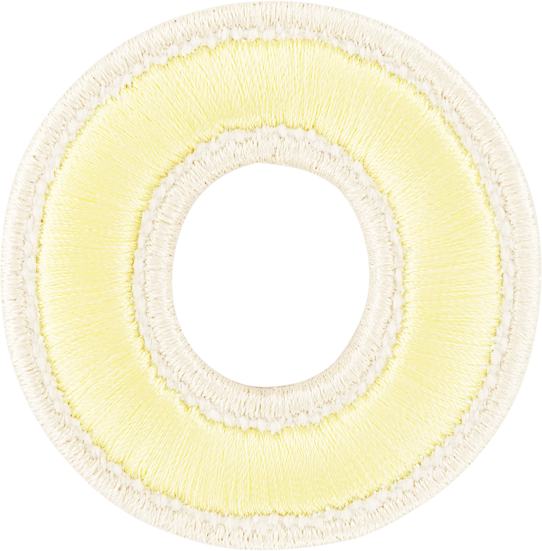 Banana Rolled Embroidery Letter Patch