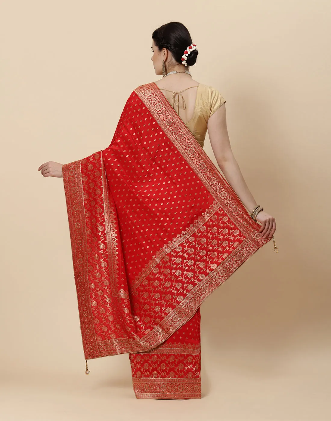 Banarasi Handloom Embroidered Saree