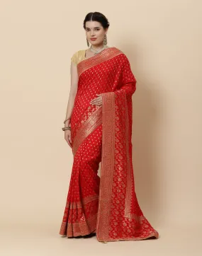 Banarasi Handloom Embroidered Saree