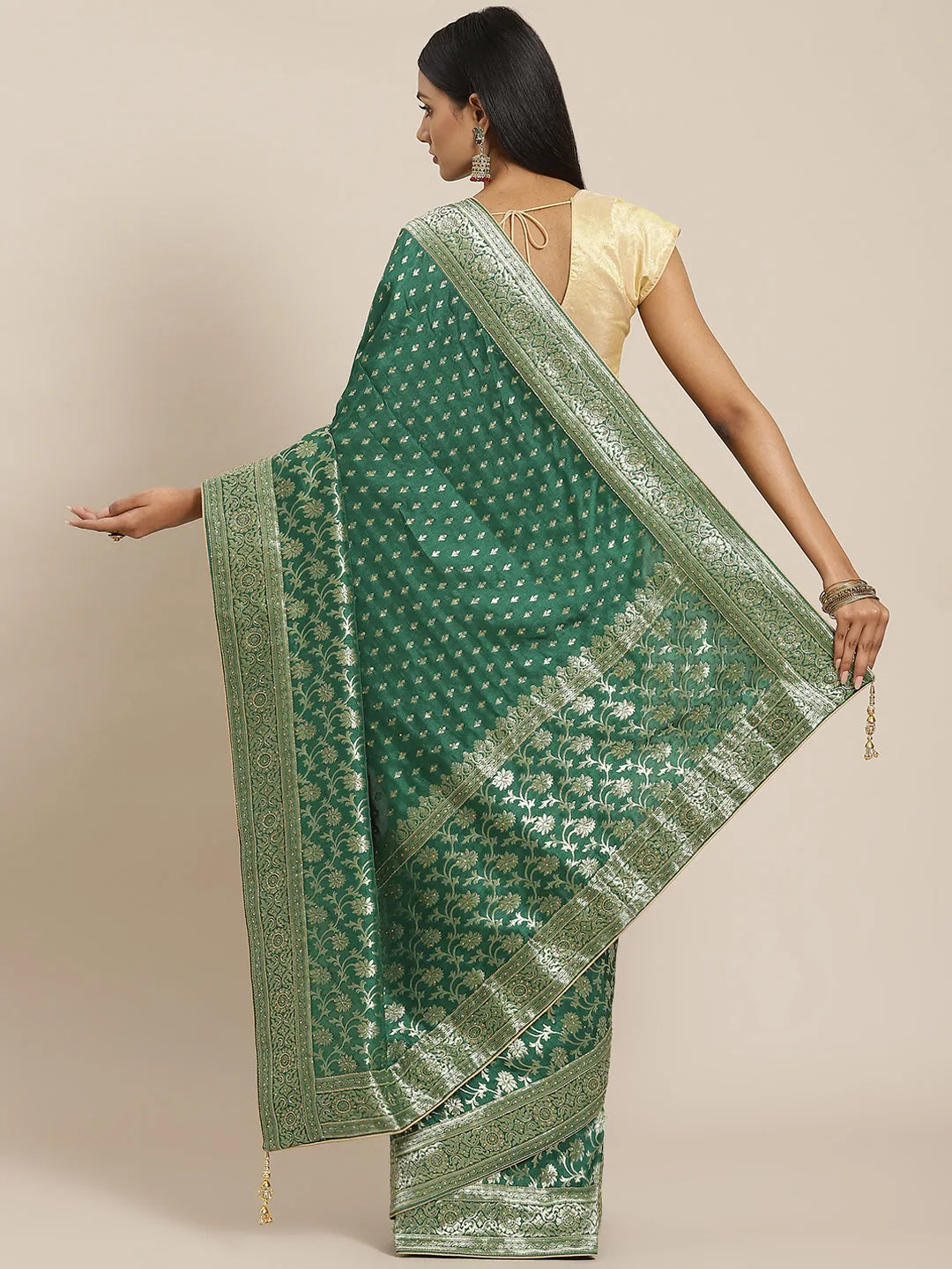 Banarasi Handloom Embroidered Saree