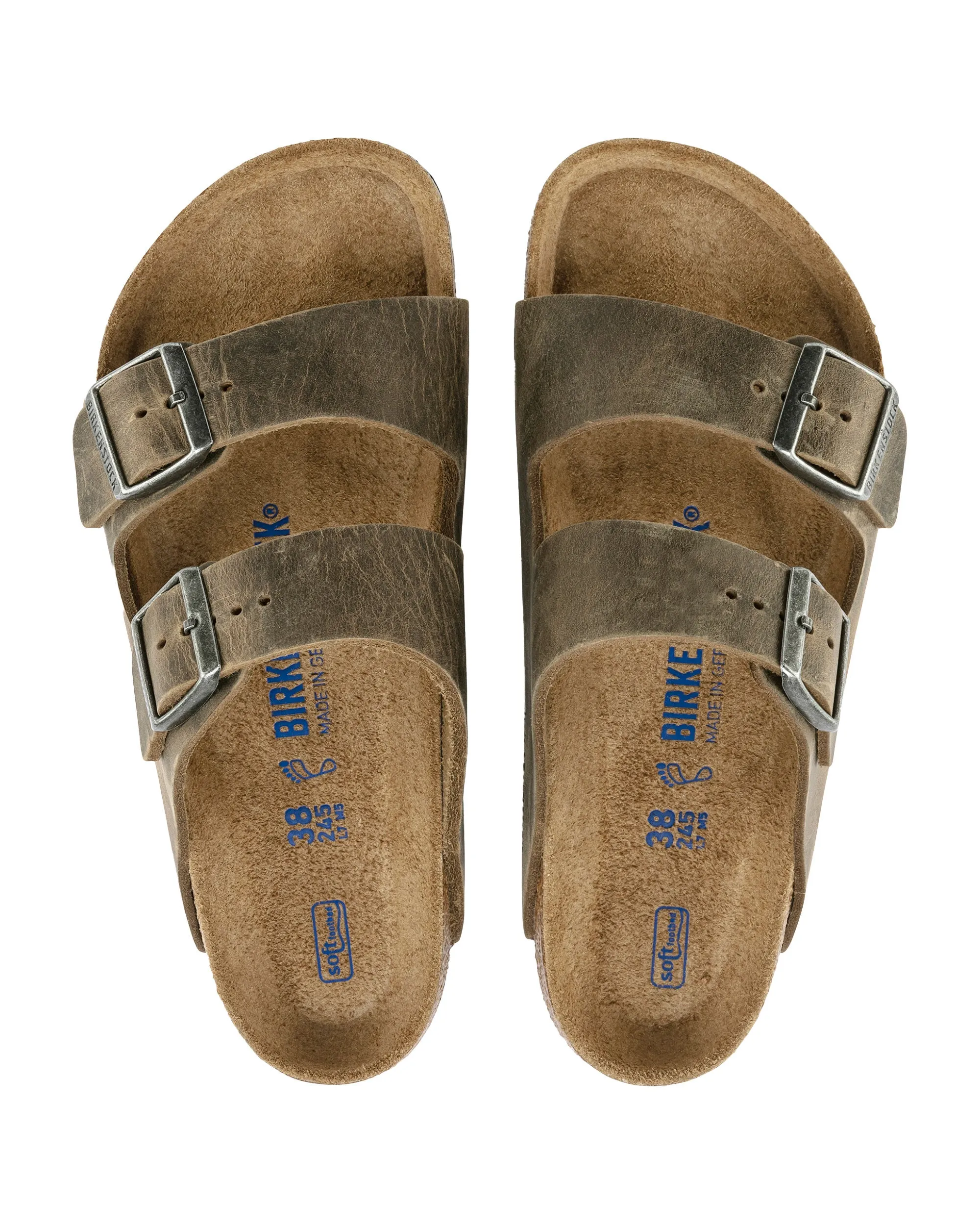 Birkenstock Arizona Faded khaki Calzata Stretta