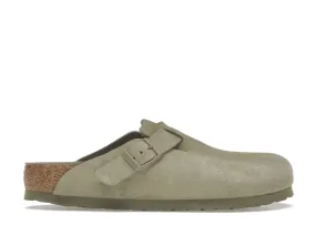 Birkenstock Boston Soft Footbed Suede Faded Khaki