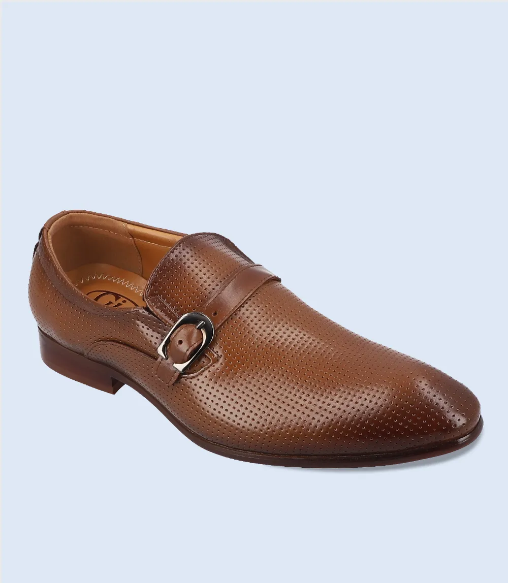 BM4126-KHAKI-Men Formal Slip-on's