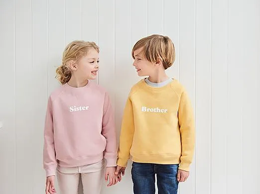 Bob & Blossom- Faded Blush  Sister Sweatshirt