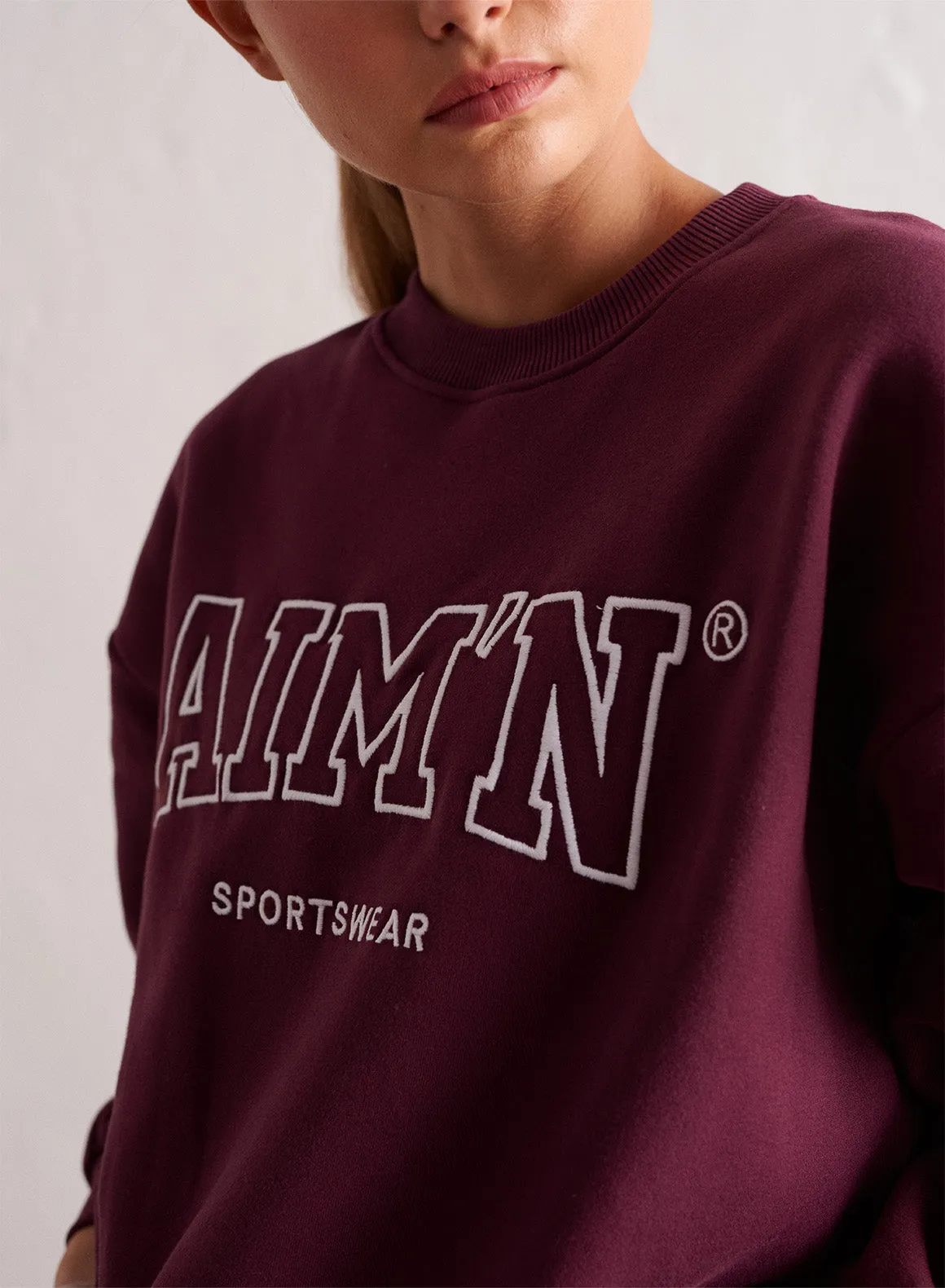 Bordeaux College Oversized Sweatshirt