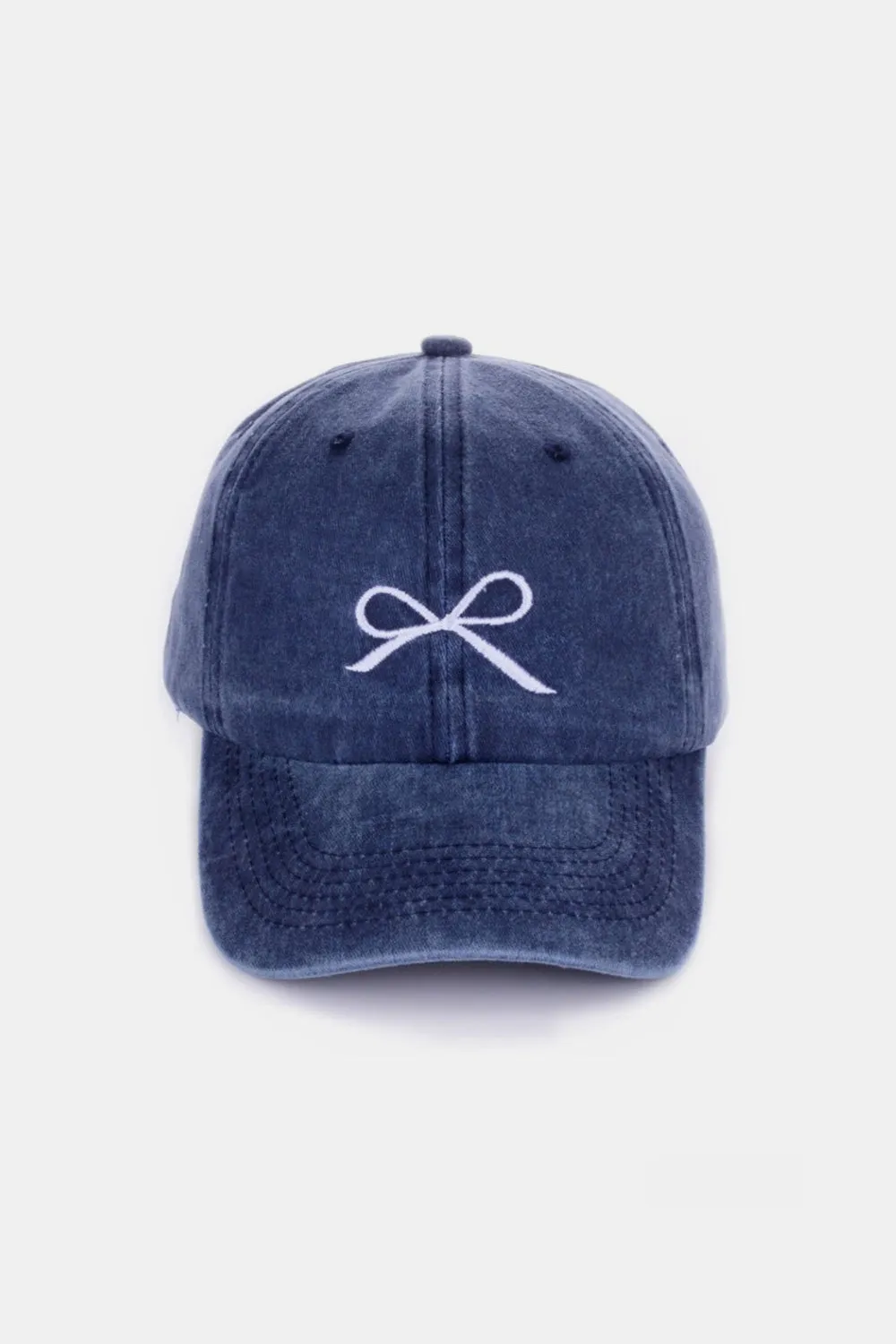 Bow Embroidered Baseball Caps