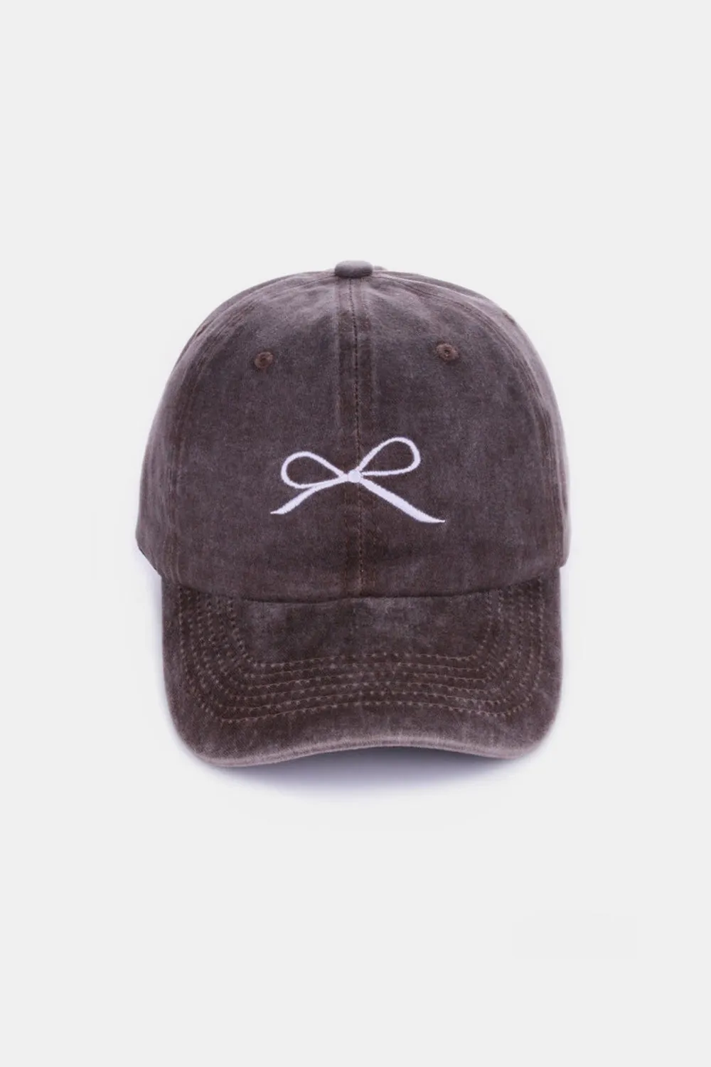 Bow Embroidered Baseball Caps