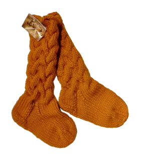 By Seija - Wool Sock Vintage Orange M