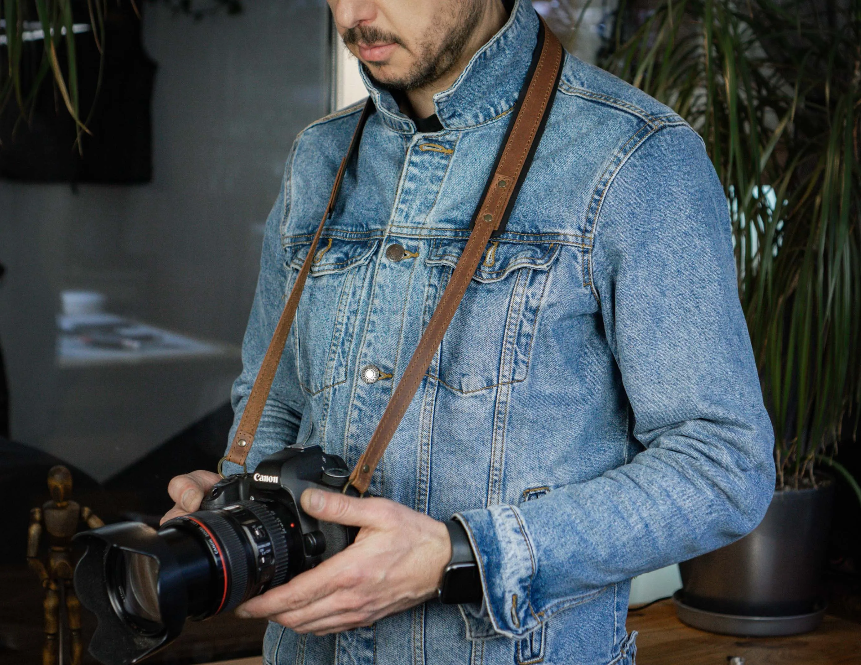 Camera Strap Leather | Single Camera Harness | HandMade FashionRacing