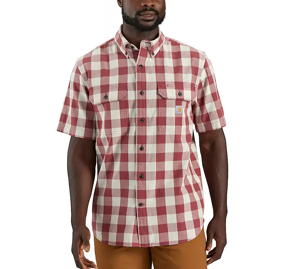 Carhartt Loose Fit Midweight Short Sleeve Plaid Shirt