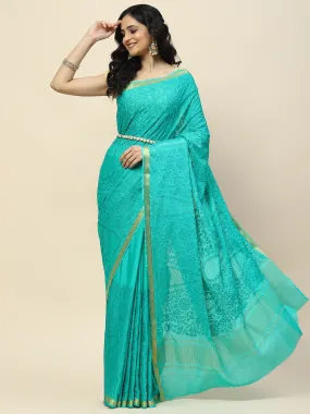 Chiffon Embroidered Woven Saree