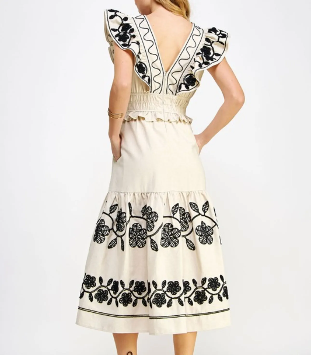 Corrine Embroidered Dress