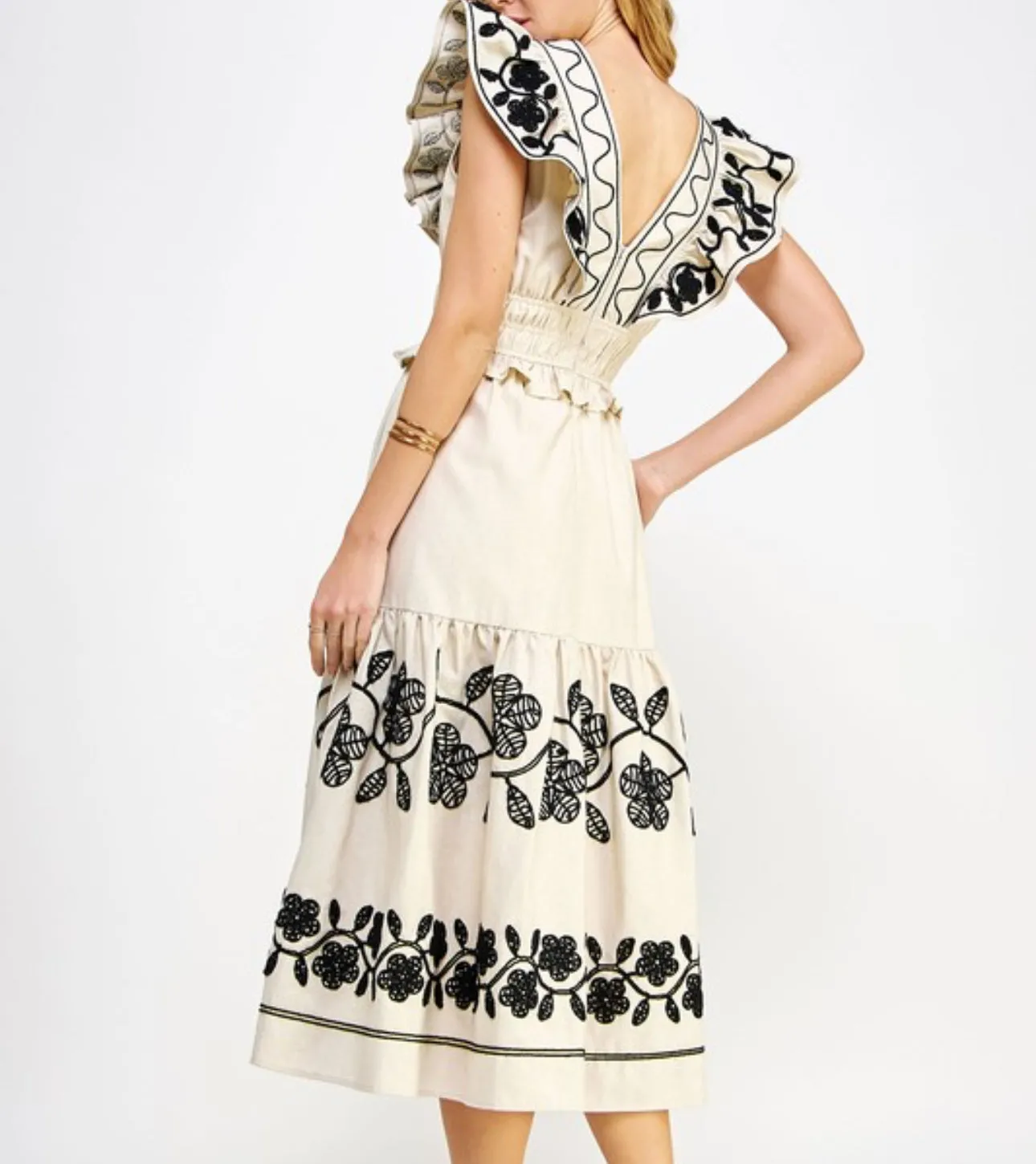 Corrine Embroidered Dress