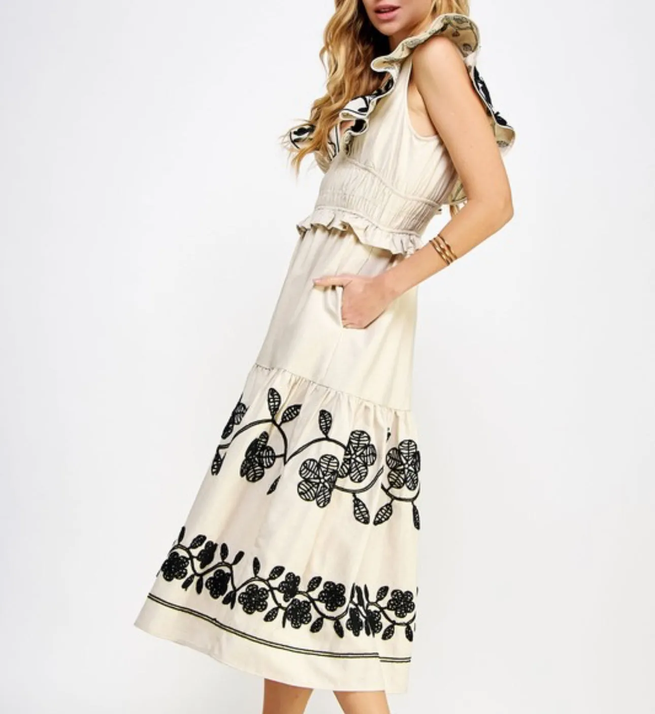 Corrine Embroidered Dress