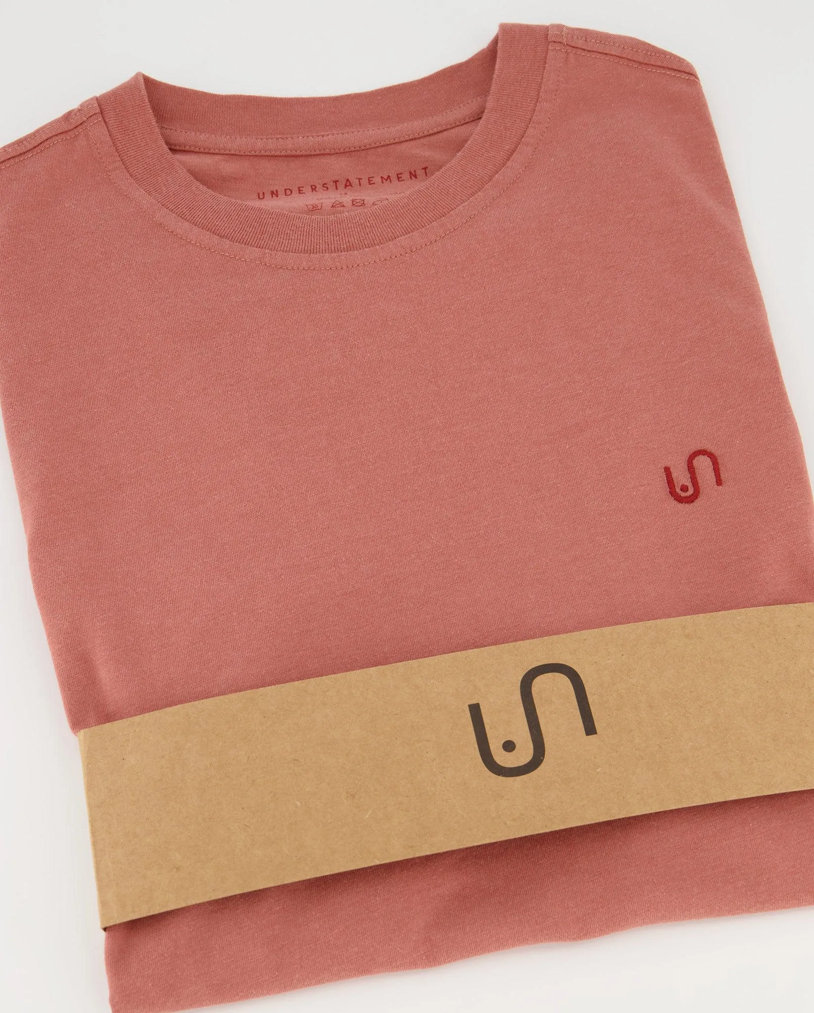 Crew Neck T-shirt Faded Red