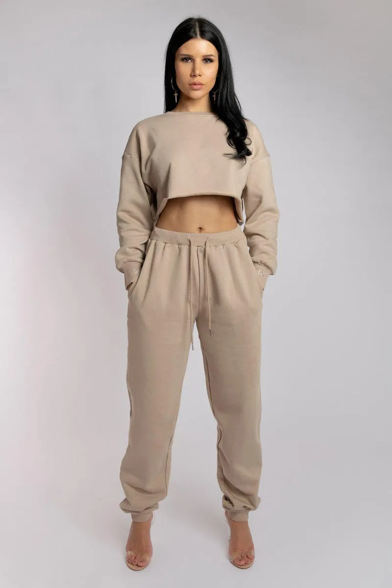 CXIX Oversized Jogger Bottoms - Fawn