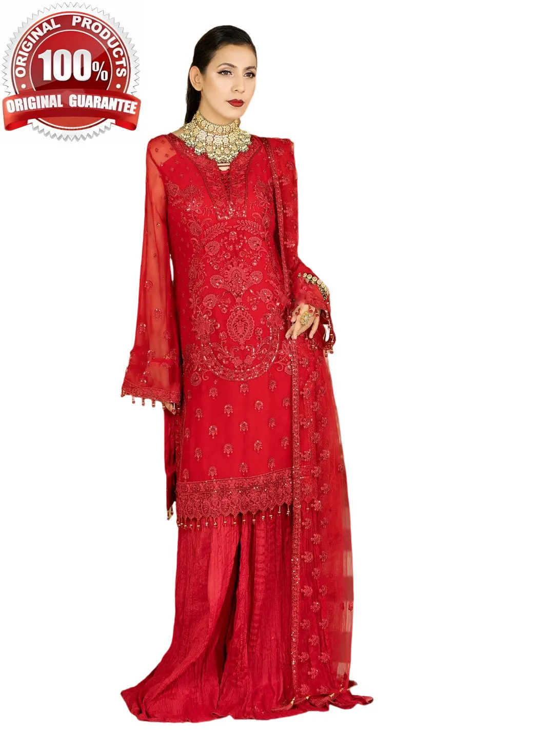 Designer Embroidered Chiffon