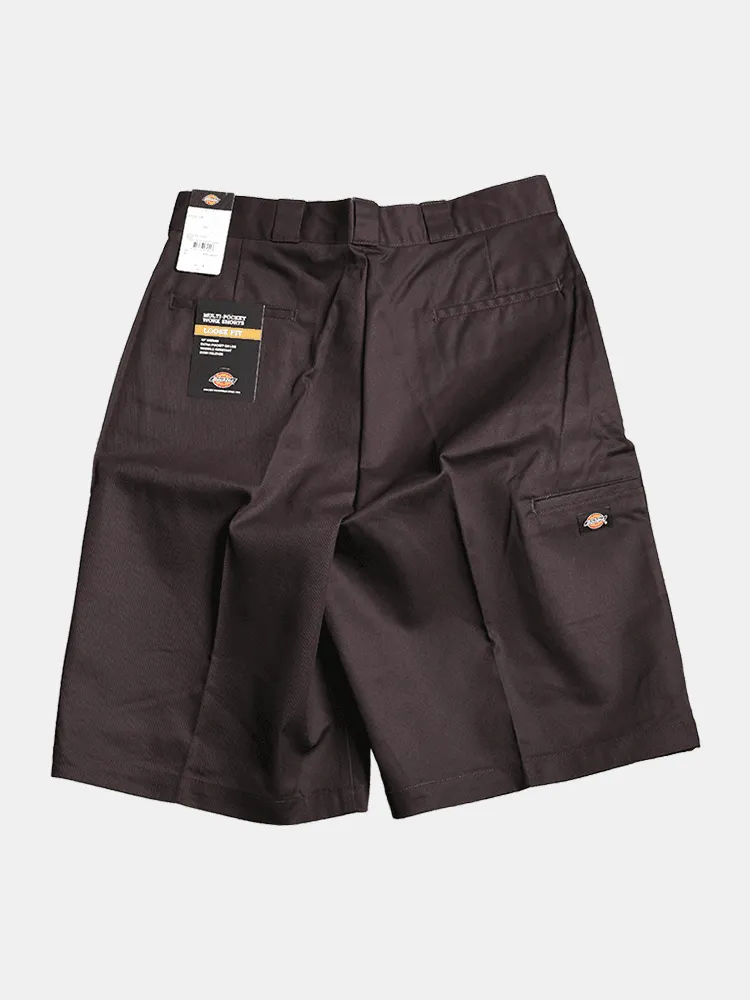 Dickies 13 Loose Fit Work Shorts - Dark Brown