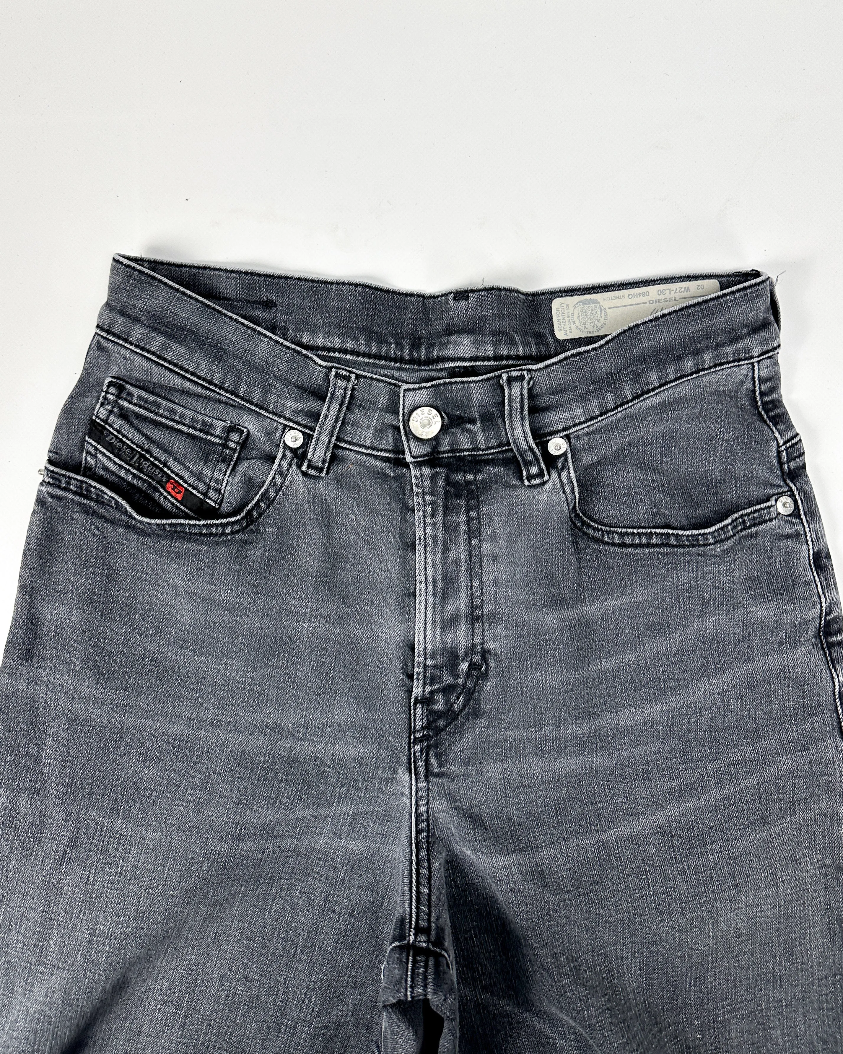 Diesel "Widee" Faded Black  Leg Denim Pants 2000's