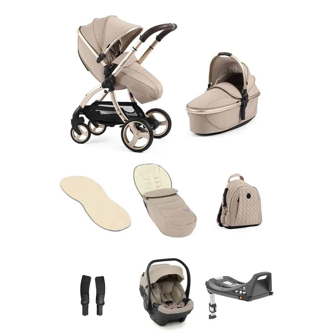 Egg 3 Luxury Shell i-Size Travel System - Feather