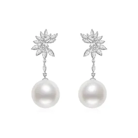 Elegant 18K Solid Gold Edison Pearl Earrings KE00001