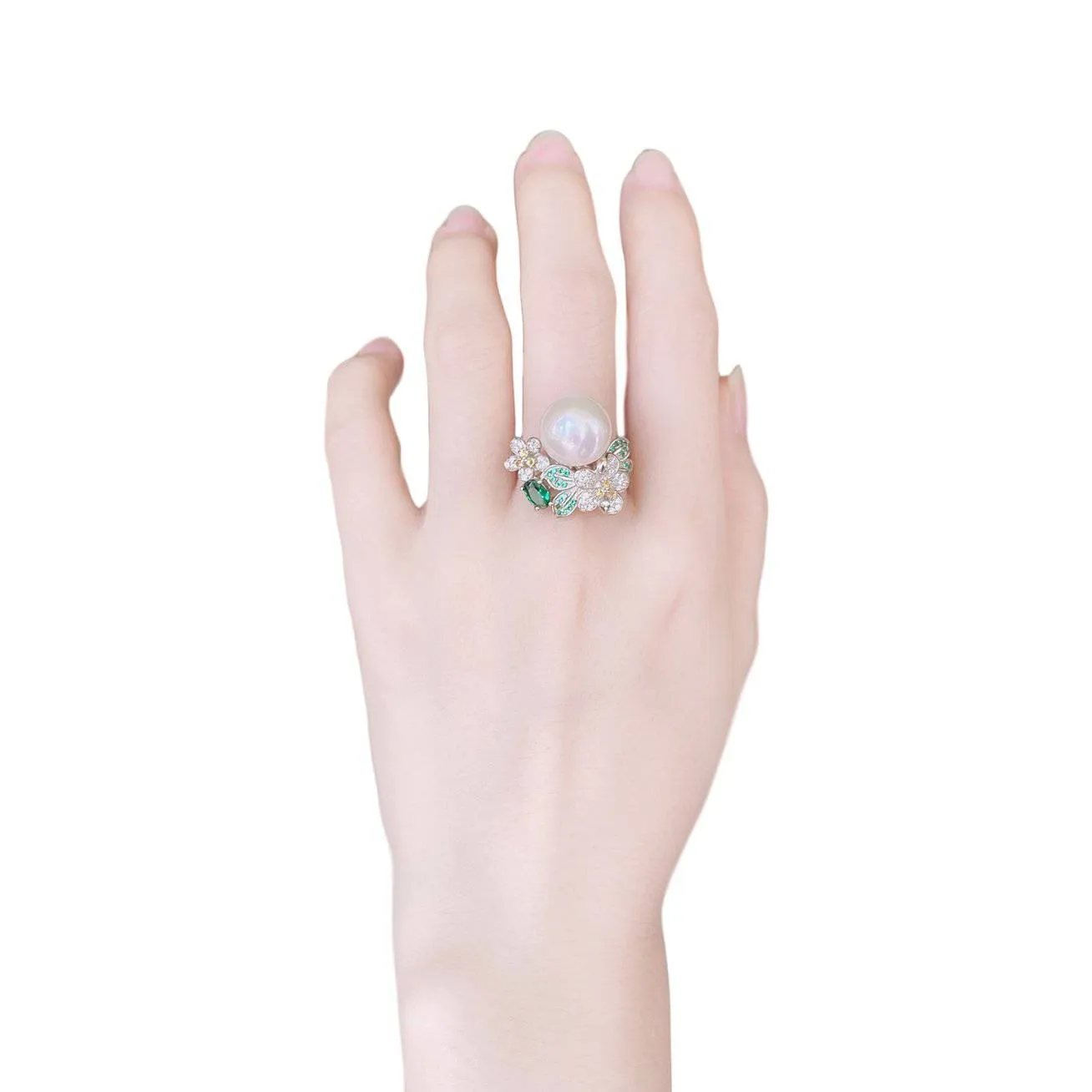 Elegant Edison Pearl Ring WR00002 | GARDENS