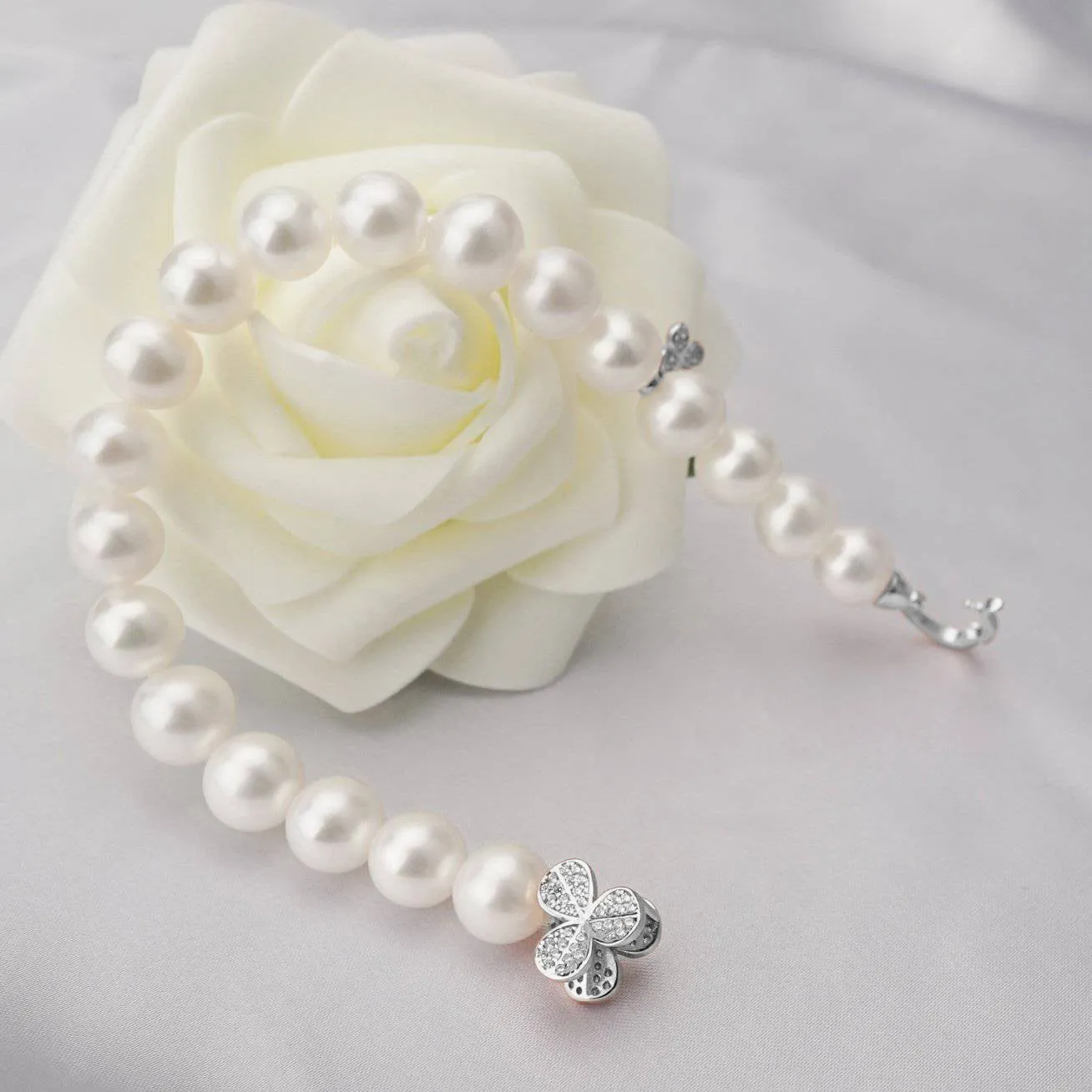 Elegant Freshwater Pearl Bracelet WB00013 | GARDENS