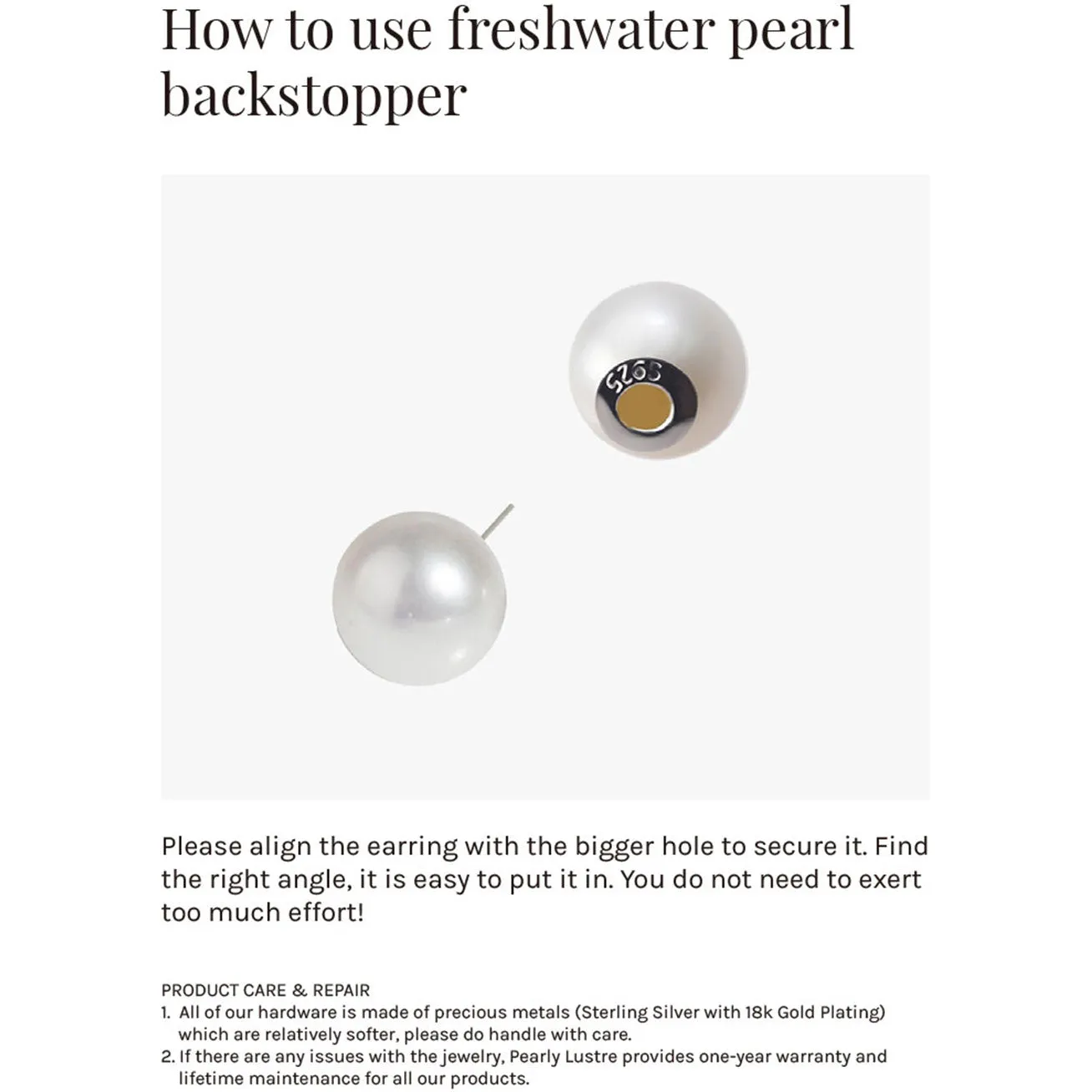 Elegant Freshwater Pearl Earrings WE00030