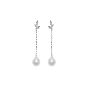 Elegant Freshwater Pearl Earrings WE00193 | GARDENS