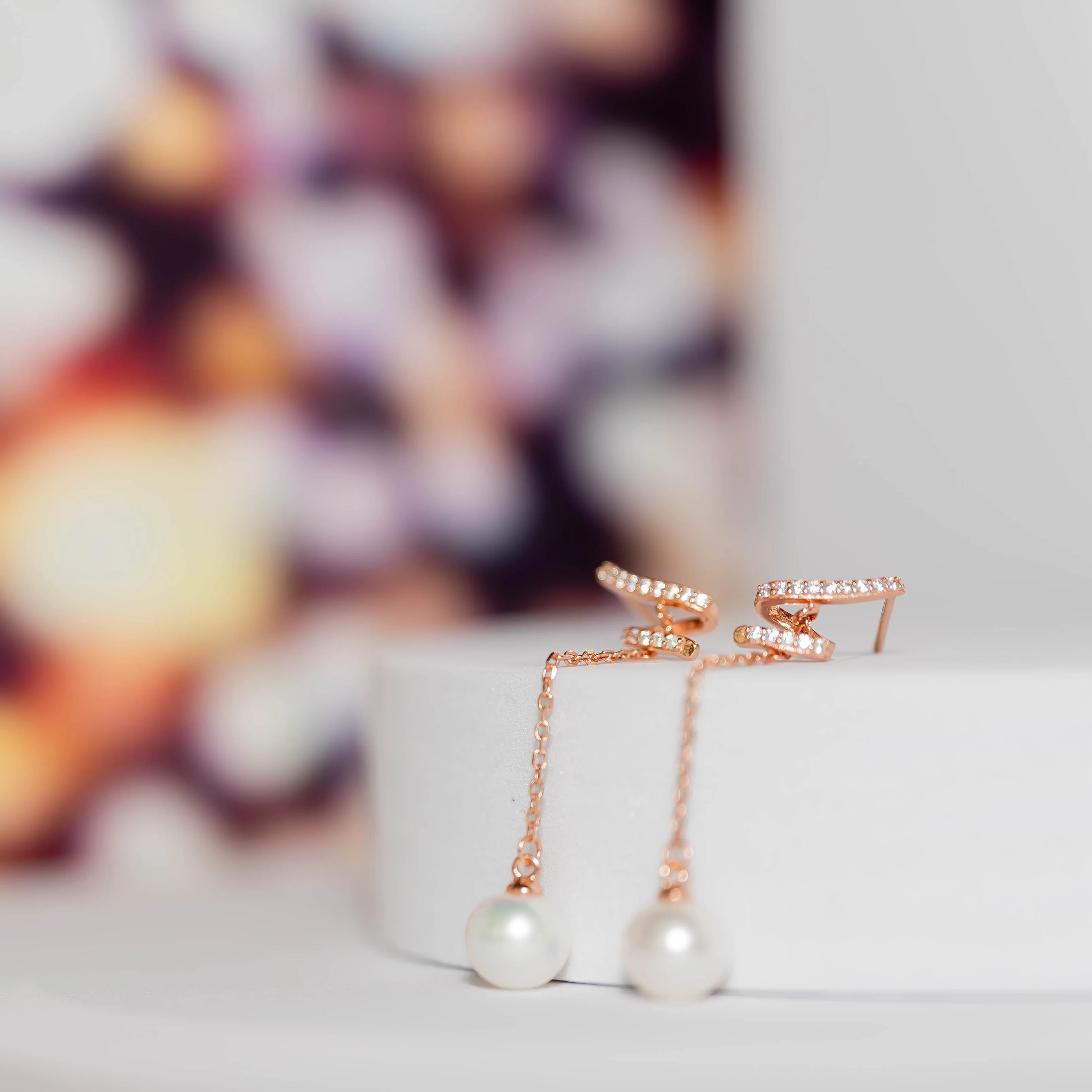 Elegant Freshwater Pearl Earrings WE00287 | S Collection