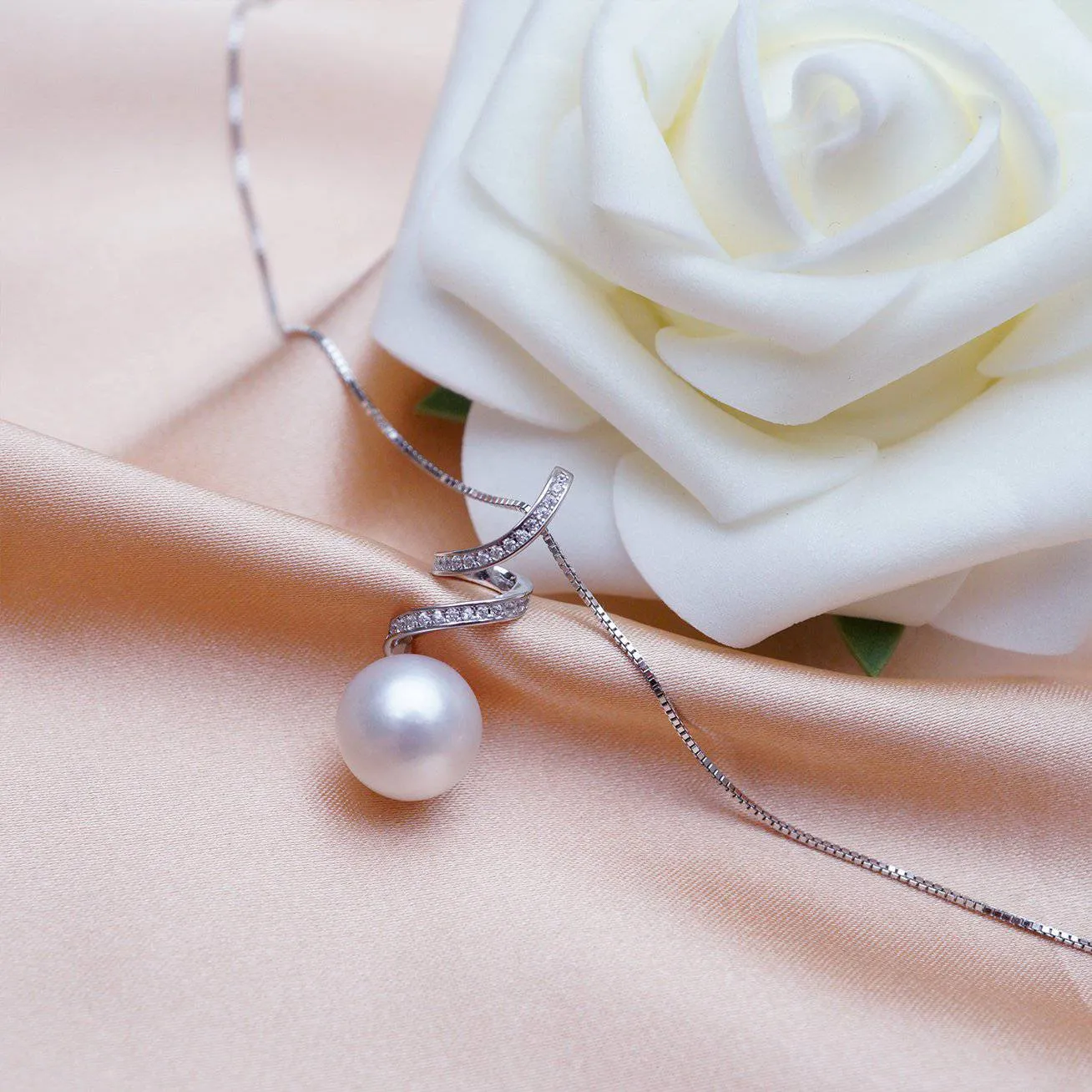 Elegant Freshwater Pearl Necklace WN00069 | S Collection